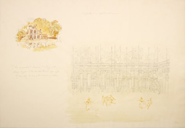 Scene from a Ball (stage set drawing from "Before the Revolution")