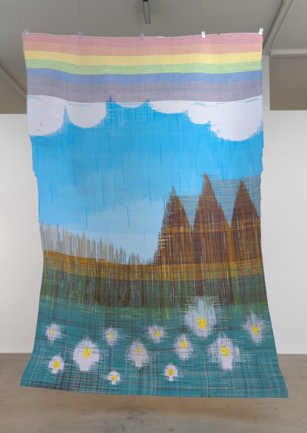 Lorenzo Hurtado Segovia Papel tejido 40 (Él derrama lluvia sobre la tierra y envía agua sobre los campos), 2013
