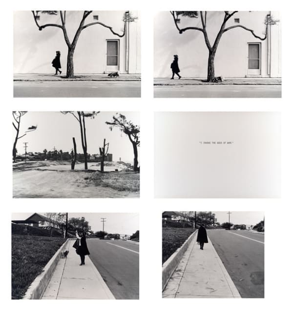 Eleanor Antin I Invoke the Gods of War (from "The King Of Solana Beach"), 1974