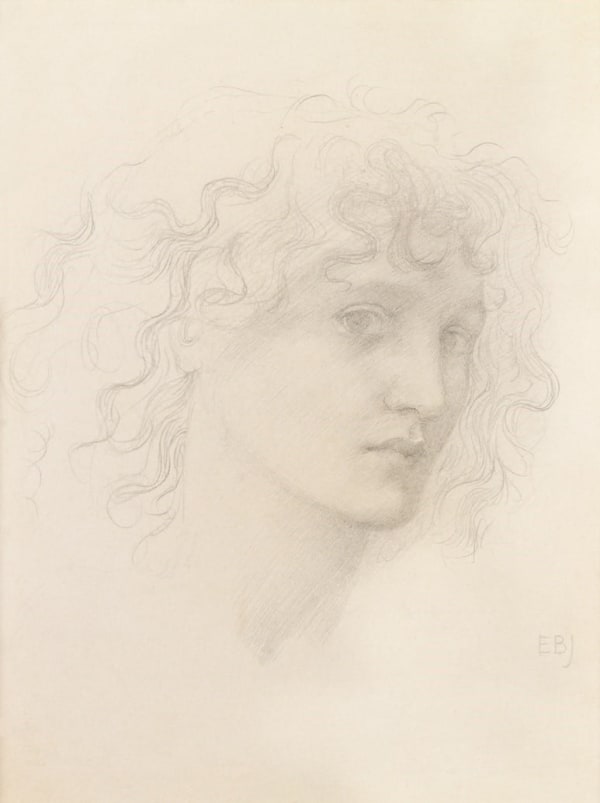Sir Edward Coley Burne-Jones Study for ‘Laus Veneris’, cc. 1873 Pencil On Paper 21.5 x 17.1 cm. (8 ½ x 6 ¾ in.)