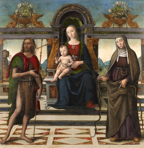 Master of Santo Spirito, The Virgin and Child with St. John the Baptist and St. Verdiana