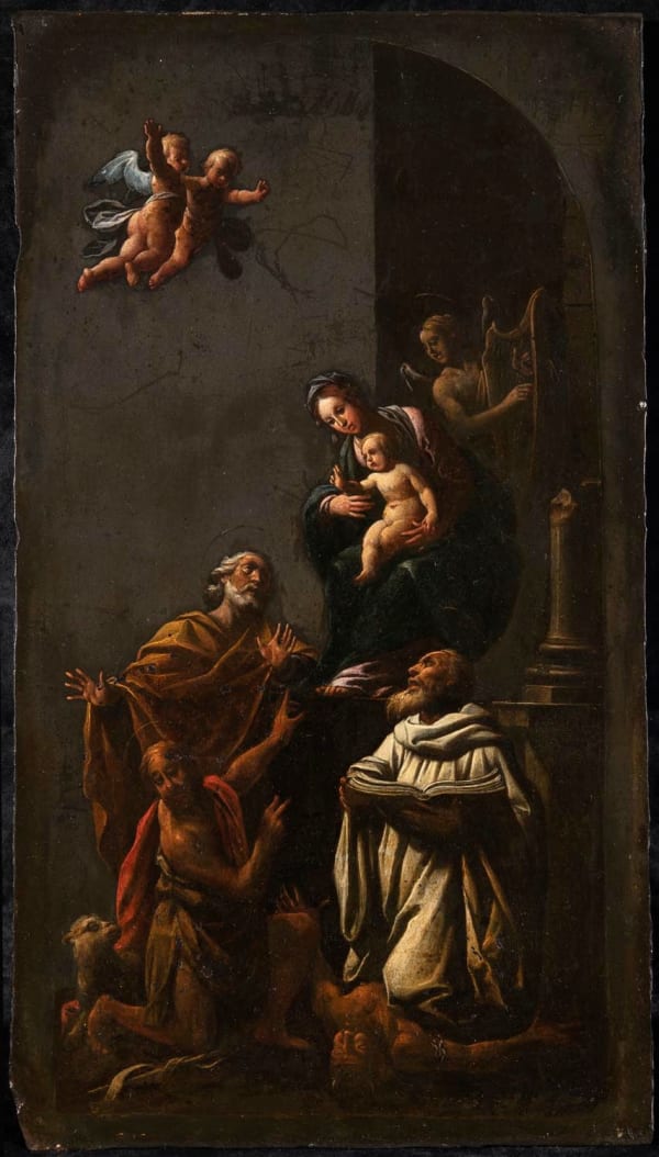 Pasquale Ottino Madonna and Child, c. 1620 Oil on slate 48 x 26 cm. (18 ⅞ in x 10 ⅝ in.) Unframed