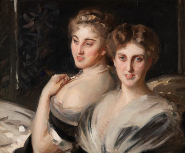 Reginald Grenville Eves, R.A. The Misses Hunter (after John Singer Sargent) Oil on canvas 63.5 x 76.5 cm. (25 x 30 in.)