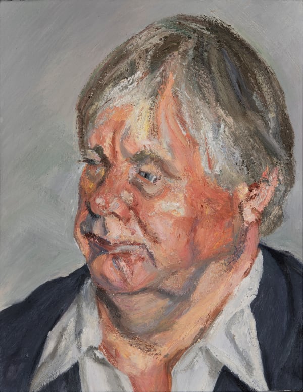 Lucien Freud Profile Donegal Man, 2008 Oil on canvas 52 x 40.5 cm (20 ½ x 16 in.)