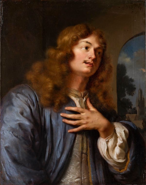 Ary de Vois Portrait of the Artist as 'The Lover', c. 1660s Oil on copper 17 x 13.3 cm. (6 ¾ x 5 ¼ in.)