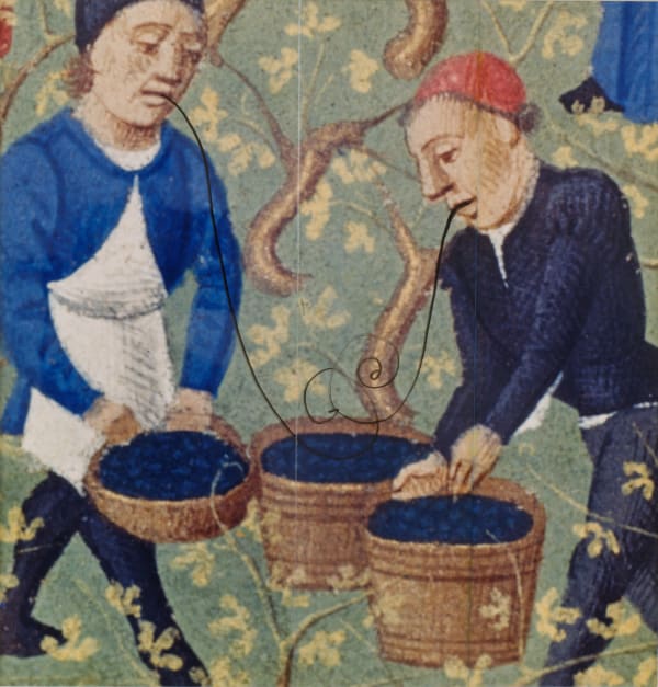 Salvador Dalí, La Taille de la vigne (pour Les Vins de Gala) (The Pruning of the Vine [for The Wines of Gala]), 1976-77 'circa'