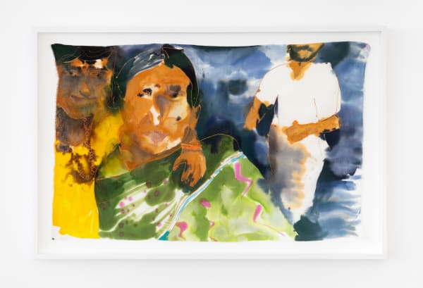 Melissa Joseph, Maria with Tessy Aunty in green sari, 2022