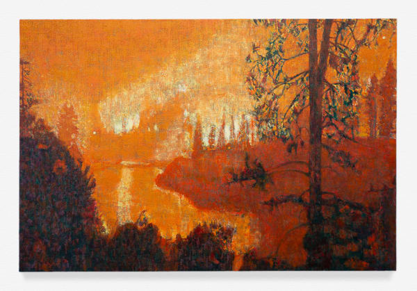 Greg Lindquist, McKinney Fire burning in the Klamath National Forest (There’s a light I see in the distance), 2025