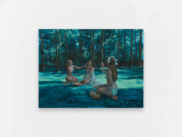 Emily Coan, Mirror (turquoise), 2025