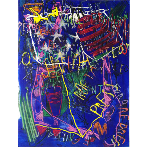 Despina Stokou, RGB affirmations (blue), 2018