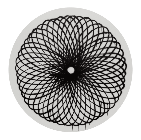 Jason REVOK, SpiroLoop_small_3/20_B/W_1, 2020