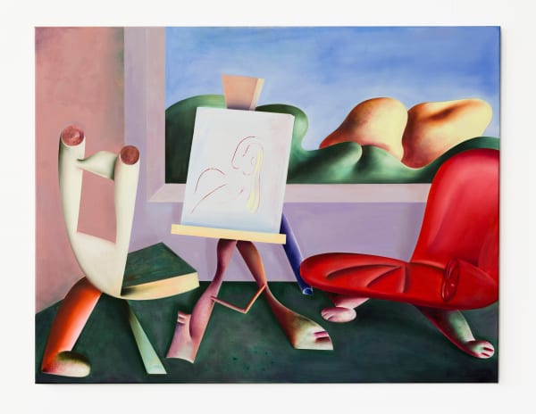 Pablo Benzo, Painter with model, 2023