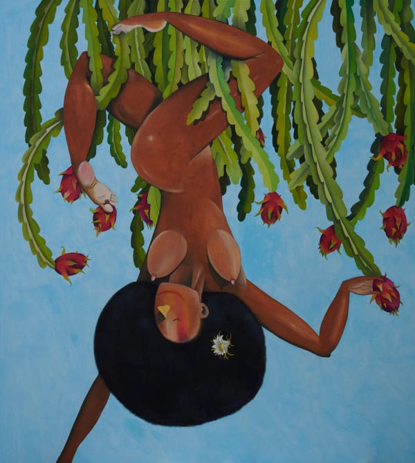 Chris Akordalitis, The girl with the dragon fruits, 2022