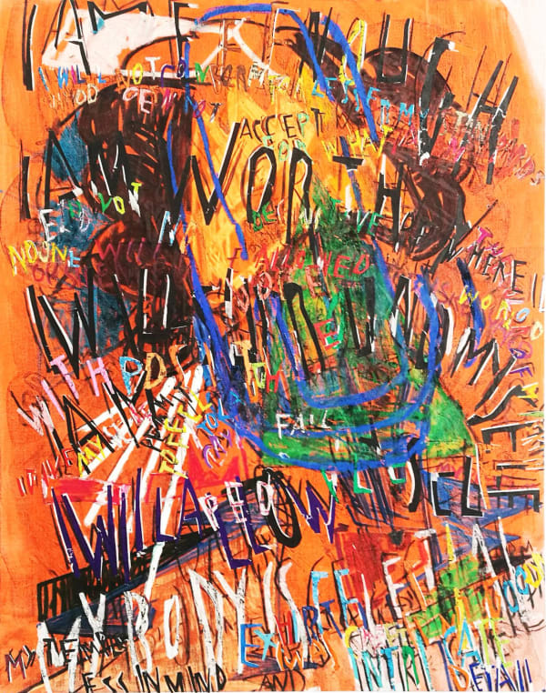 Despina Stokou, RGB affirmations (orange), 2018