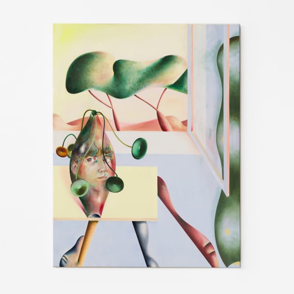 Pablo Benzo, Another self-portrait with pileas, 2023