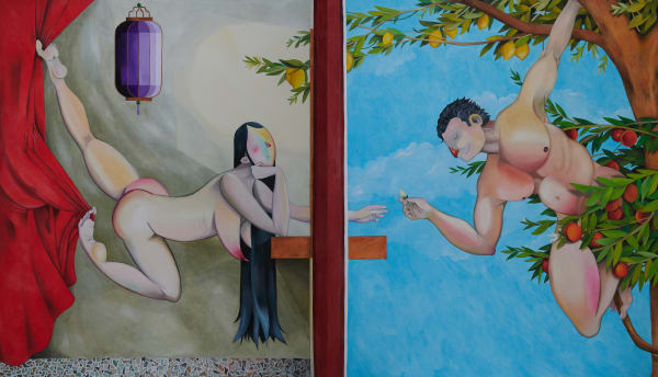 Chris Akordalitis, Inside out (diptych), 2022