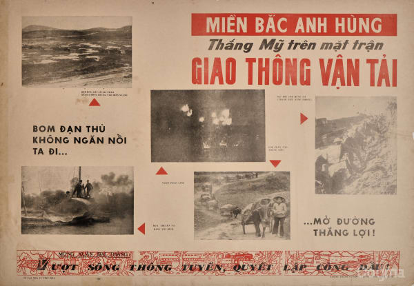 Xưởng Tranh Cổ Động Trung Ương, Miền Bắc anh hùng thắng Mỹ trên mặt trận giao thông vận tải