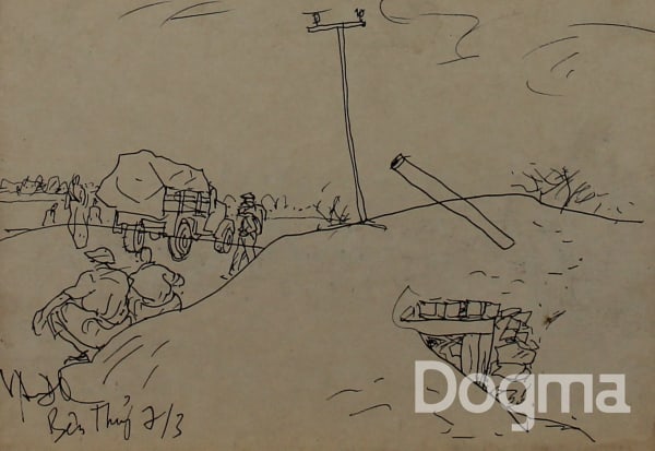 Văn Đa, Untitled artwork, 1973