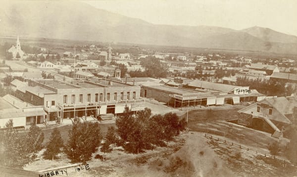[Carson City], Early Bird's Eye View Photo of Nevada's Capitol City, 1870