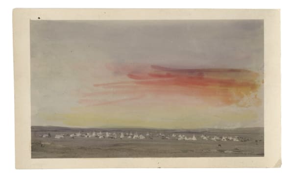 Christian F Schuster (Compiler), A BIG PIKUNI CAMP ON THE PRAIRIE , C. 1920