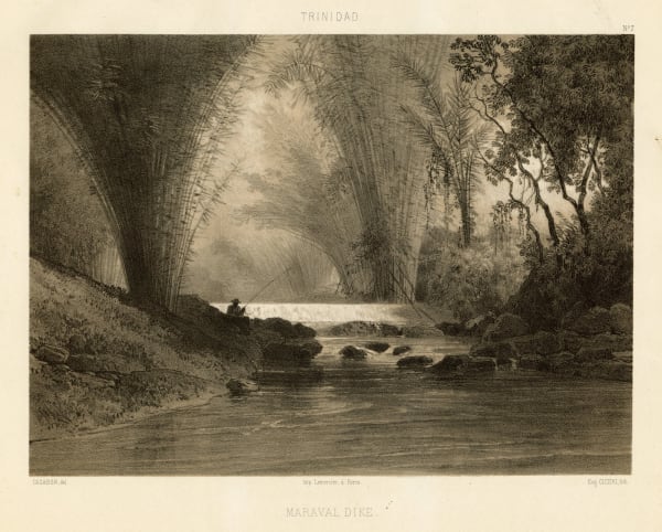 Michel-Jean Cazabon, Maraval Dike, from "Views of Trinidad", 1851