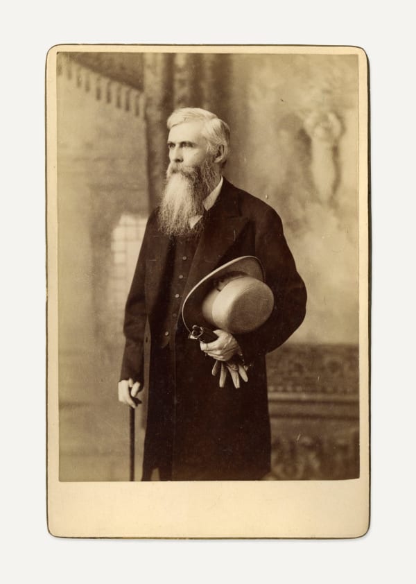 [Thomas Lake Harris], Group of Portraits of the Minister, Poet and Utopian Commune Leader in Santa Rosa, CA, 1870s-80s