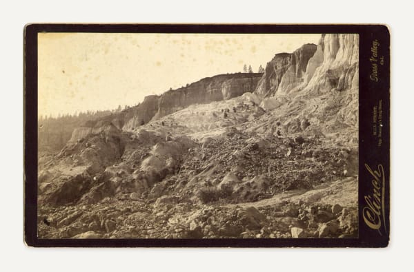 W.A. Clinch, Cabinet Card View of Malakoff Diggins, Nevada County, CA, 1870s