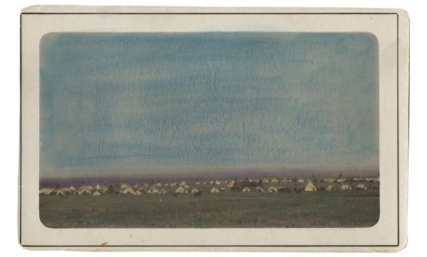 Christian F Schuster (Compiler), PIEGAN CAMP ON THE PRAIRIE—HEART BUTTE, MONT, C. 1920