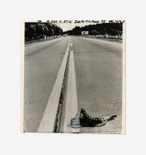 Anonymous, Painting Stripes Down Old Route 13 in Tullytown, PA, 1965