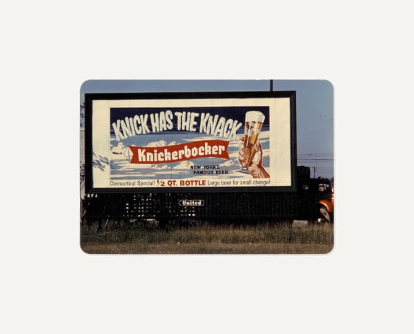[American Billboards], Knickerbocker Beer, New Haven, c. 1958