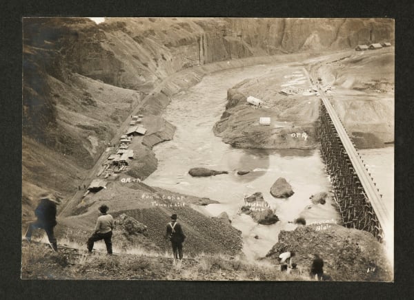 B.B. Bakowski; Fred L. Blair; and others, Album Showing Construction of the Oregon Trunk Railway Amidst the Deschutes Railroad War, c. 1909