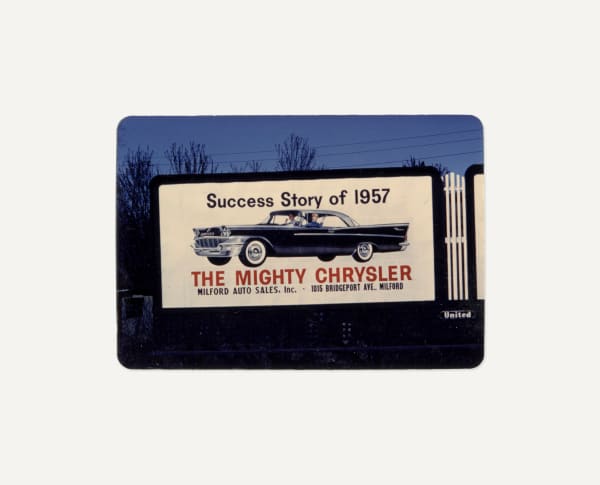 [American Billboards], Chrysler Cars, New Haven, 1957
