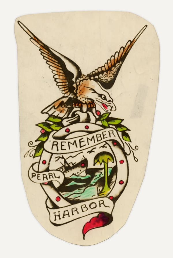 Unknown, "Remember Pearl Harbor" Photographically-Printed Design, 1950s