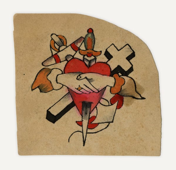 Unknown, Hands, Heart and Cross Design, 1940s