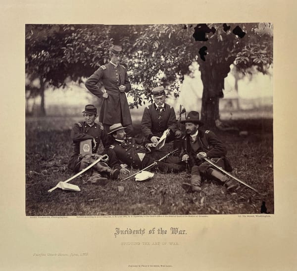 Alexander Gardner, Studying the Art of War (Fairfax Court-House), 1863