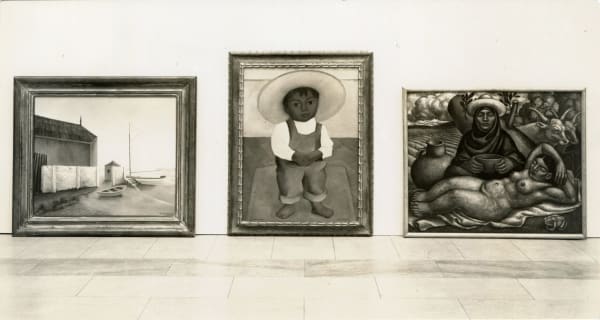 [Latin American Art], Suite of Photos Showing the First Major Survey of Latin American Art in the United States, c. 1942