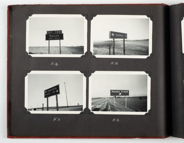 [Road Signs], Typological Album of Highway Signs Across America, 1960s