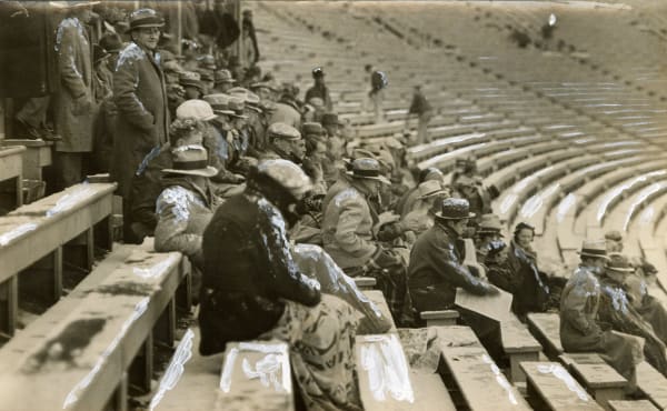 San Francisco Examiner, Snow at Kezar Stadium, San Francisco, CA, 1932