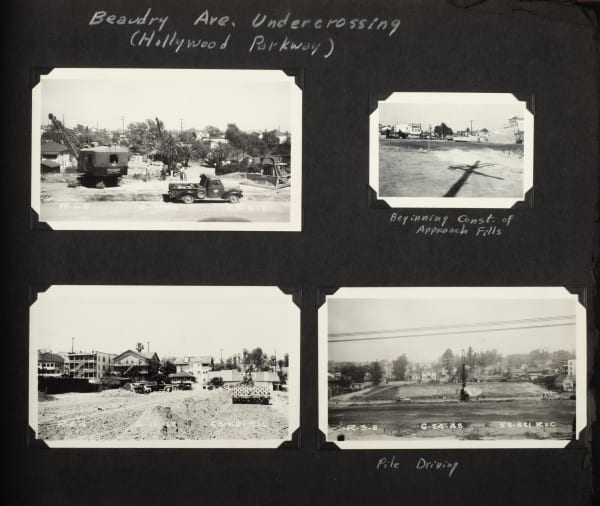 [Los Angeles Roadway Bridges], Album Documenting California Road Construction, 1948