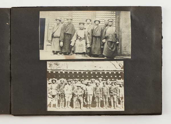 [Albert Shelton] 2 Photo albums with rare scenes of Tibet and a firsthand account of the American missionary's kidnapping , c. 1920 Albums (2); silver prints (376)