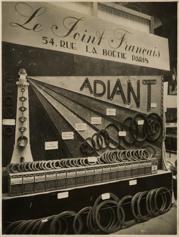Unknown, Sales display for "Le Joint Francais," a manufacturer of O-Rings, 1928