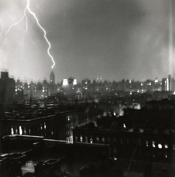 Pix Agency, Lightning Striking the Bank of Manhattan Trust Building, 1953
