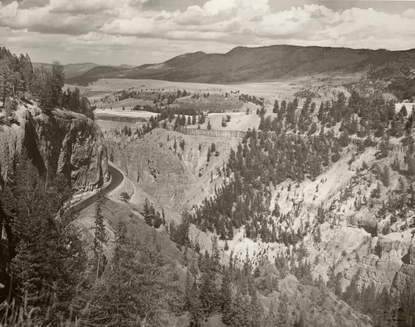 Jack Ellis Haynes, Overhanging Cliff from Above, 1938
