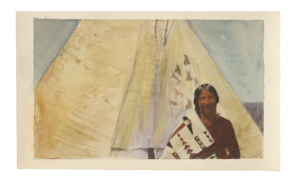 Christian F Schuster (Compiler), WOLVERINE, DAUGHTER OF MANY-TAIL-FEATHERS IS TELLING ME THAT SOON THEY WILL PAINT MY TEPEE, C. 1920
