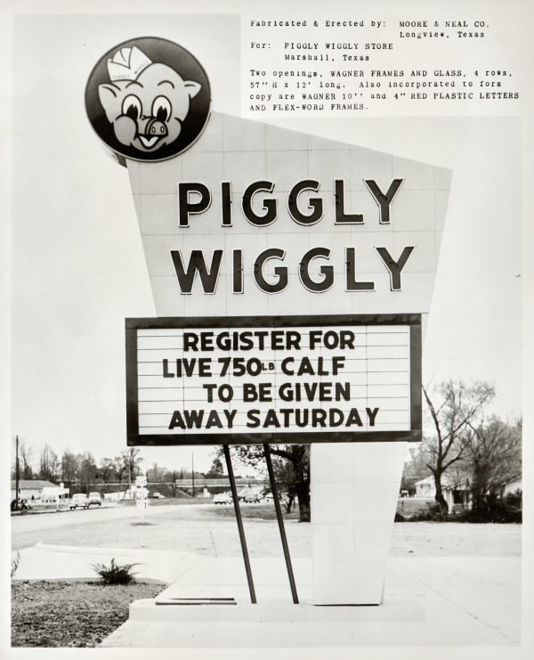 Wagner Sign Service Inc., Archive of photographs documenting installations by the Illinois-based Sign Specialists, 1960s