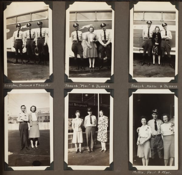 Mildred Bailey, Album with Portraits of Greyhound Bus Employees in West Virginia , 1941