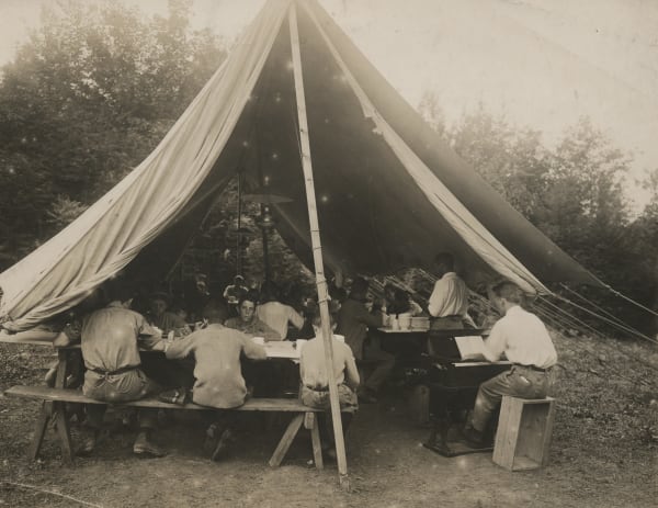 [Auto-Camping], Mess Hall, c. 1920