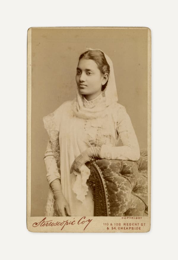 London Stereoscopic Company, Portrait of Maharani Suniti Devi Narayan, c. 1885-87