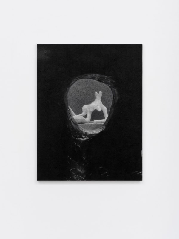 ZHANG Yunyao Space Study 空间习作, 2023 Graphite pencil on felt stretched on panel 石墨铅笔毛毡裱于木板 57 × 44 cm