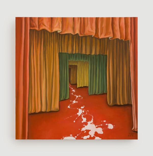 CAO Zaifei The Stage 舞台, 2021 Oil on Canvas 布面油画 60 x 60 cm